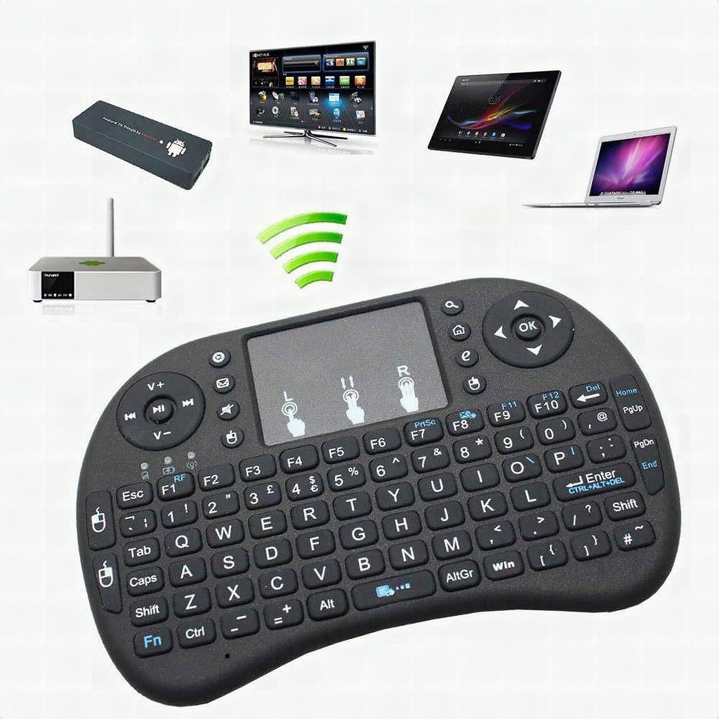 Mini teclado inalámbrico con retroiluminación para Android TV Box