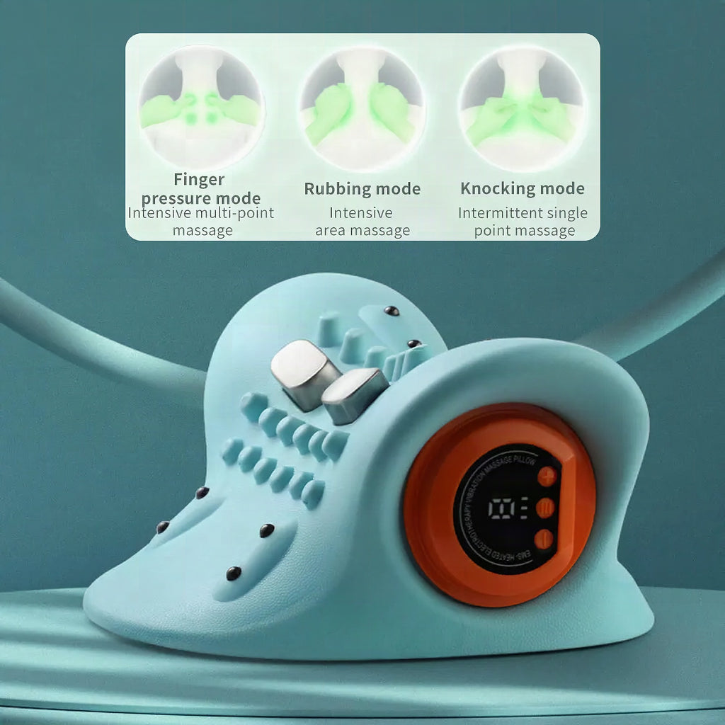 Masajeador cervical eléctrico con tracción y calor