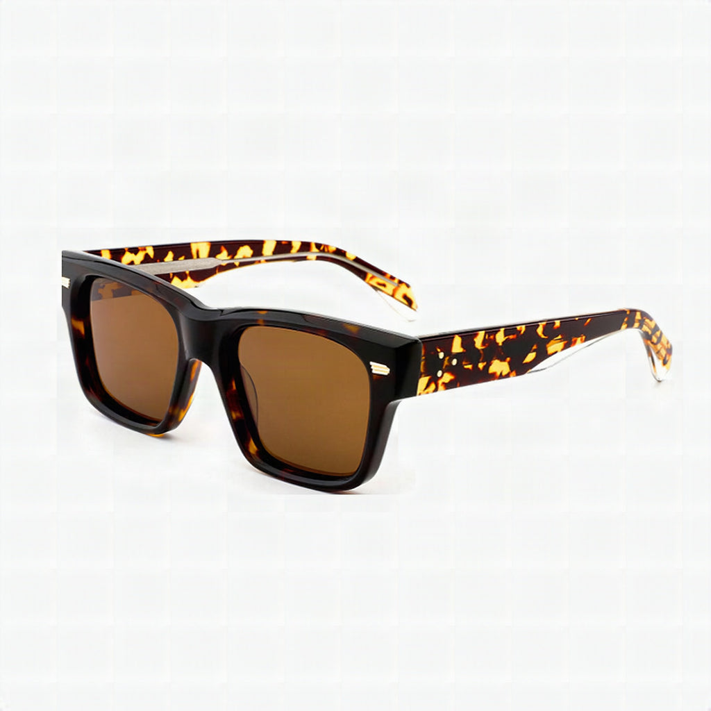 Gafas de sol de diseño con montura de carey