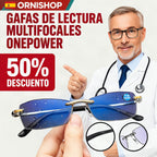 Gafas multifocales inteligentes con ajuste automático junto a estuche premium y spray limpiador incluidos