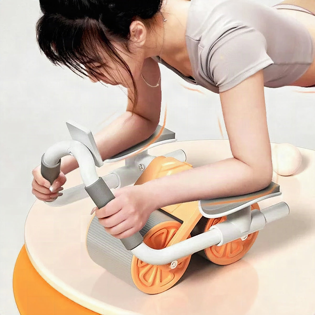 Rueda abdominal con rebote automático