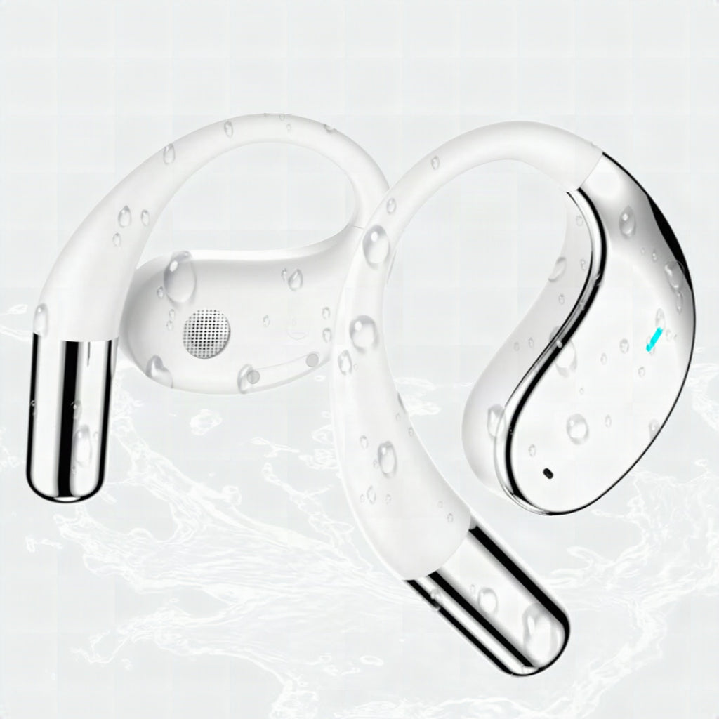 Auriculares inalámbricos de oído abierto con pantalla LED