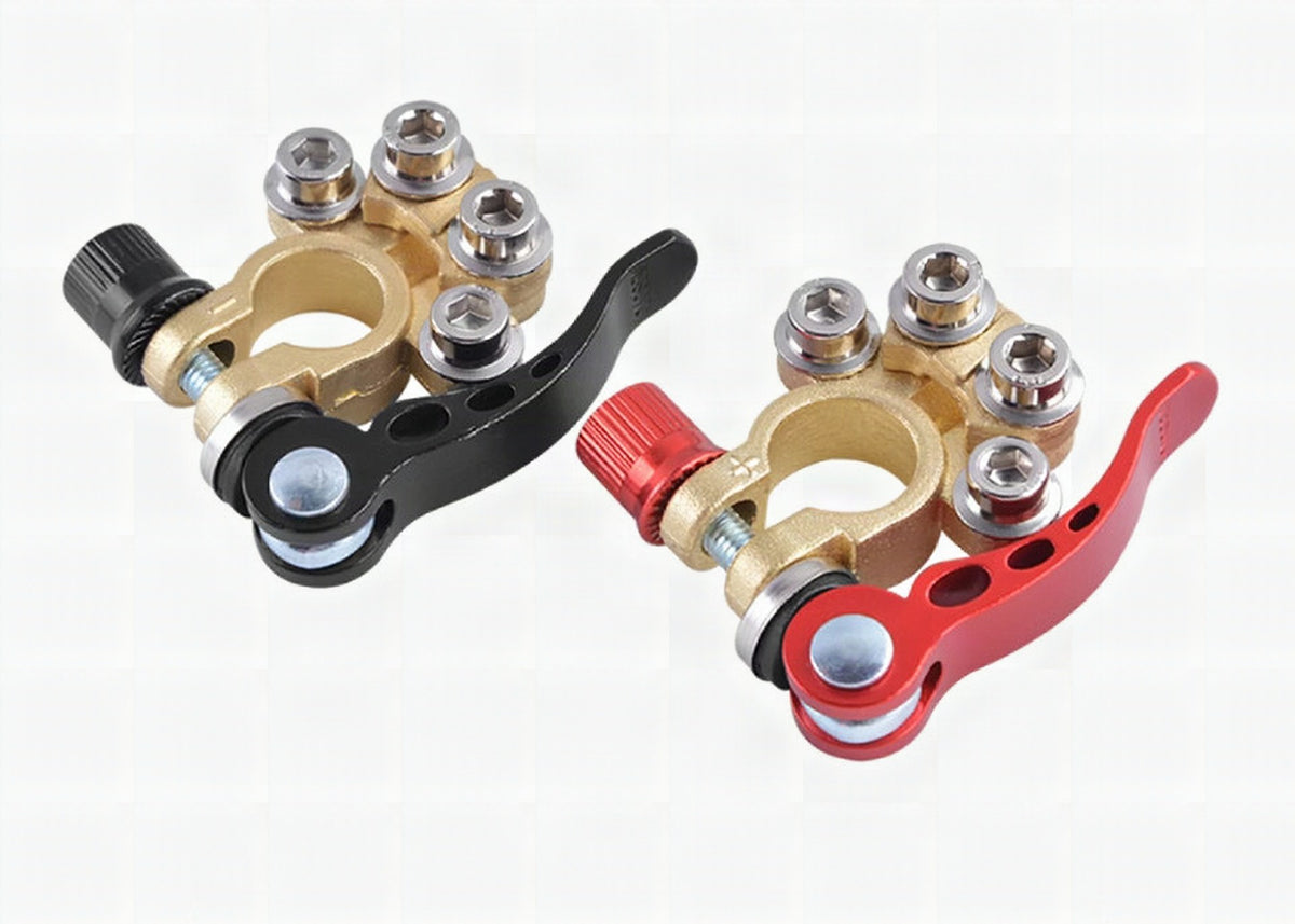 Conector rápido de latón para batería