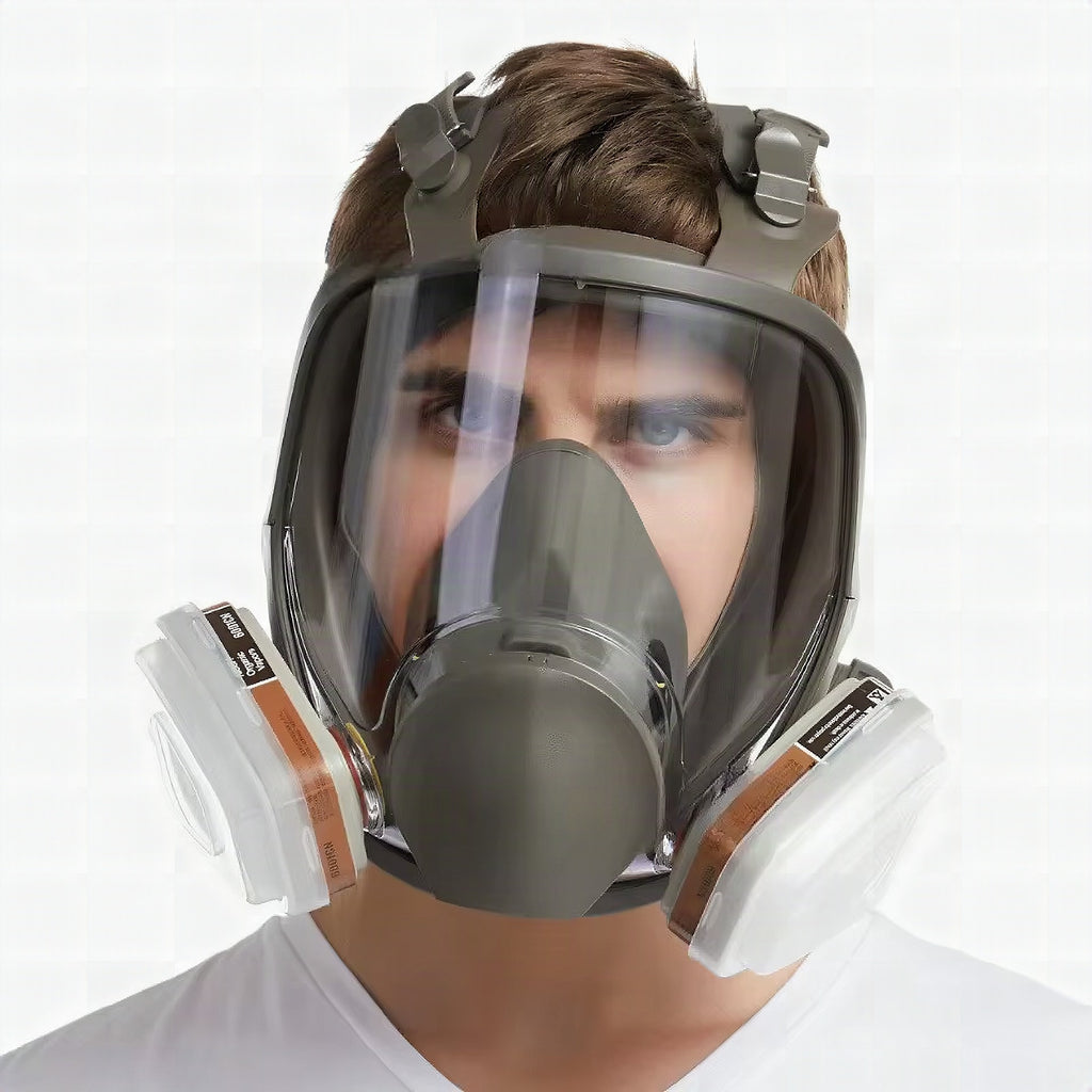 Máscara respiratoria de cara completa con protección antivaho