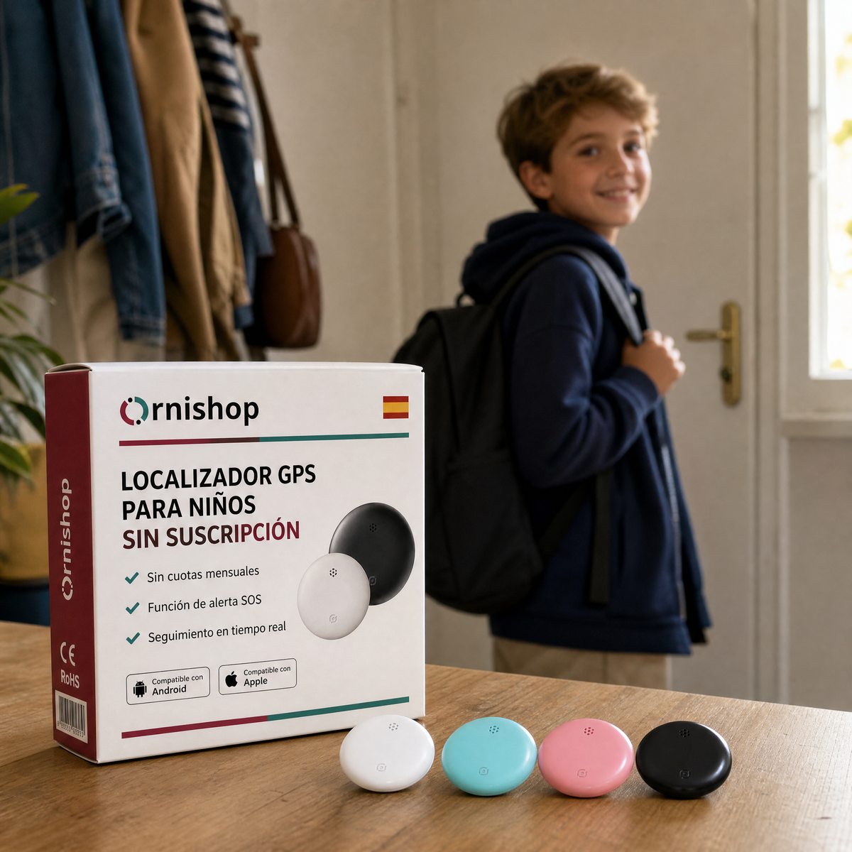 Rastreador GPS Infantil Sin Cuotas – Compatible Android e iPhone