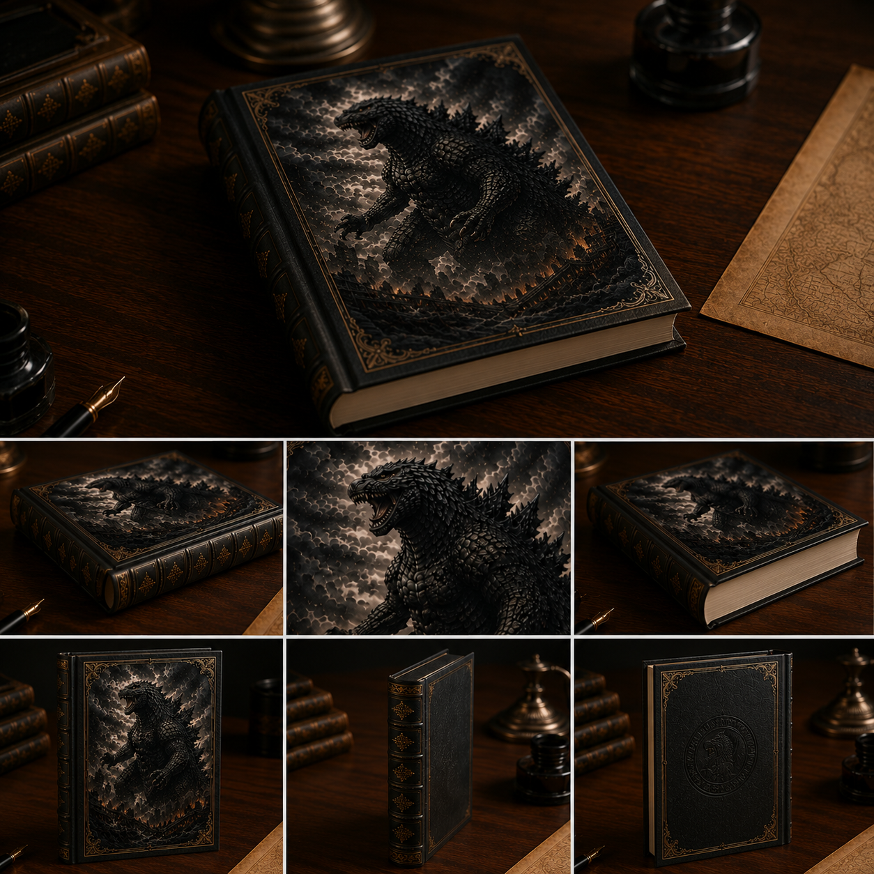 Cuaderno Místico Titán Colosal Apocalíptico Estilo Vintage