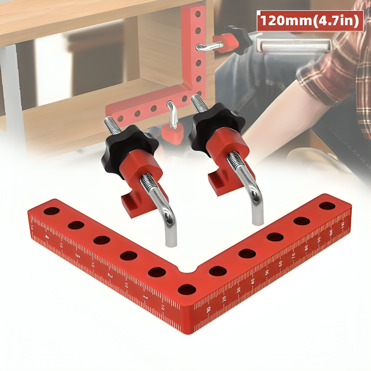Abrazaderas de posicionamiento de 90 grados | Aleación de aluminio anodizado con tolerancia de ±0,0255 grados | Para áng