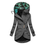 Abrigo de invierno para mujer impermeable y cortavientos | Forro cálido | Corte femenino para lluvia, nieve y viento
