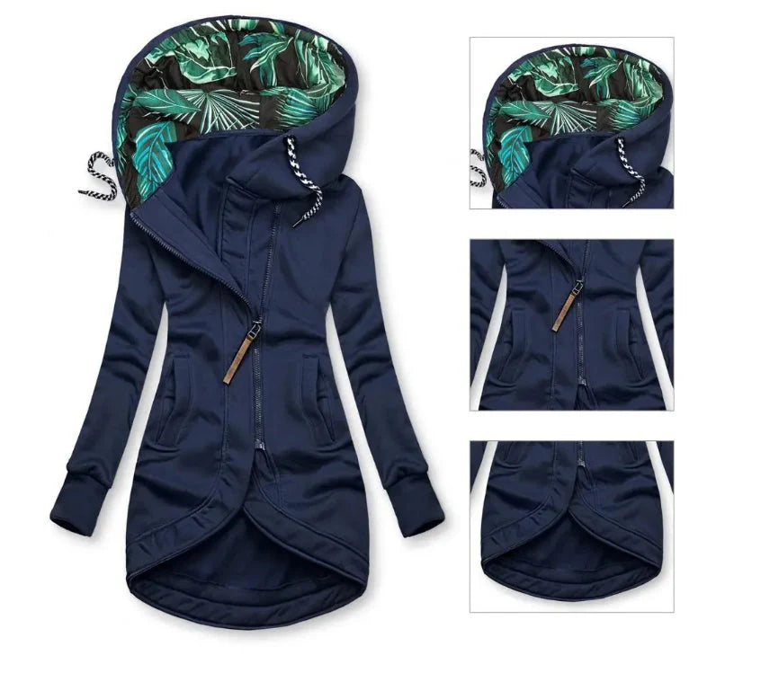 Abrigo de invierno para mujer impermeable y cortavientos | Forro cálido | Corte femenino para lluvia, nieve y viento