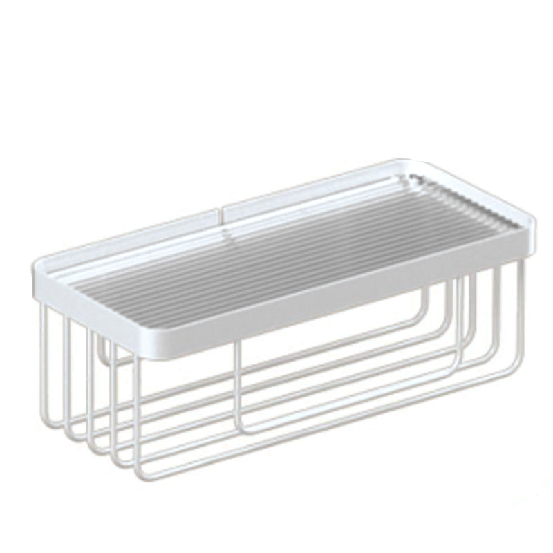 Accesorios de baño en metal blanco y acrílico — pieza individual o conjunto con estante