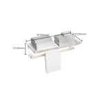 Accesorios de baño en metal blanco y acrílico — pieza individual o conjunto con estante