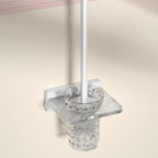 Accesorios de baño en metal blanco y acrílico — pieza individual o conjunto con estante