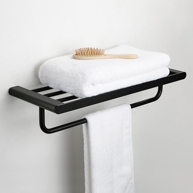 Accesorios de baño contemporáneos en metal negro — pieza individual o set completo