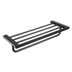 Accesorios de baño contemporáneos en metal negro — pieza individual o set completo