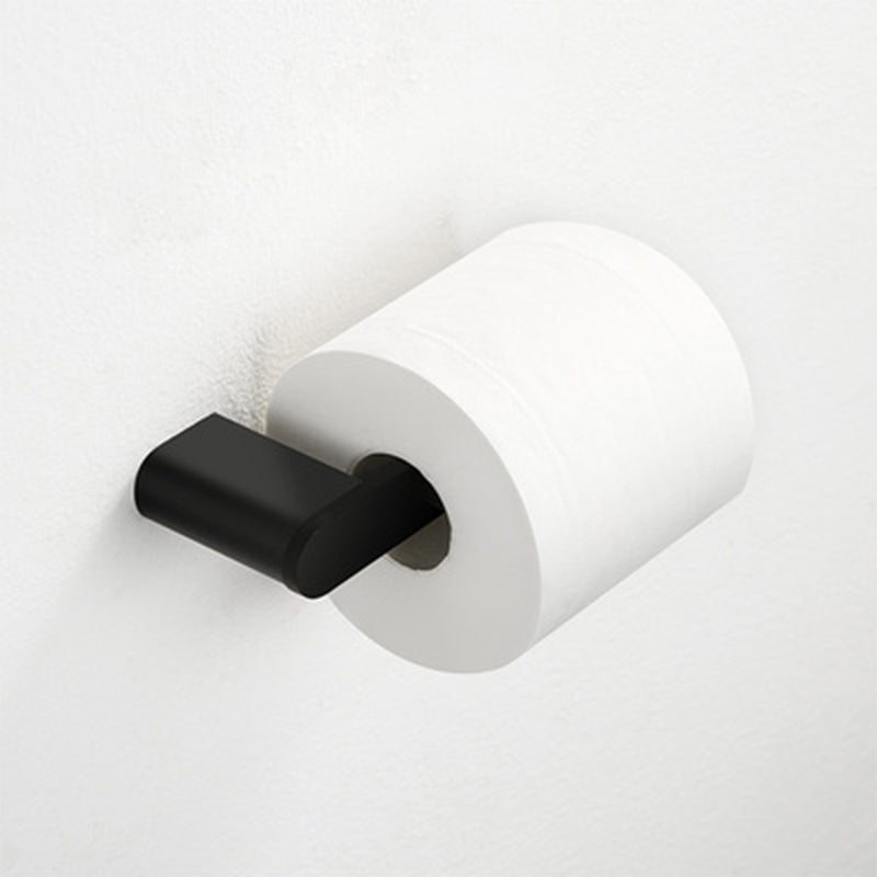 Accesorios de baño contemporáneos en metal negro — pieza individual o set completo