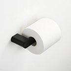 Accesorios de baño contemporáneos en metal negro — pieza individual o set completo