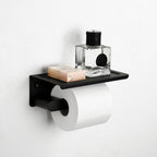 Accesorios de baño contemporáneos en metal negro — pieza individual o set completo