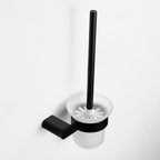Accesorios de baño contemporáneos en metal negro — pieza individual o set completo