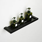 Accesorios de baño contemporáneos en metal negro — pieza individual o set completo