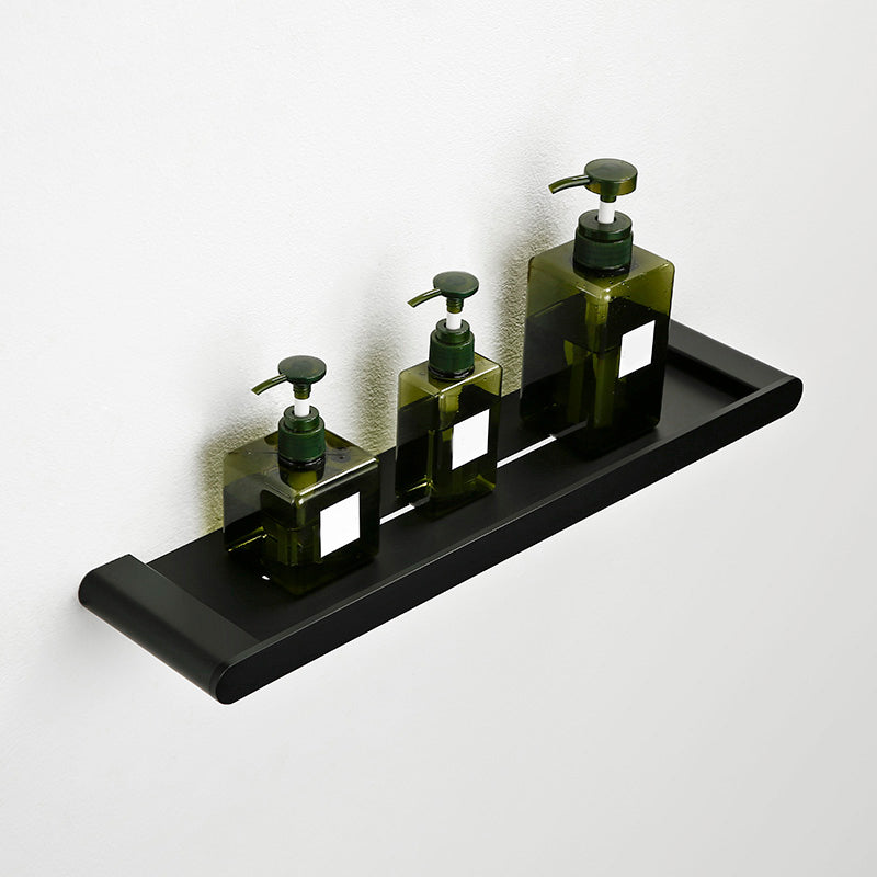Accesorios de baño contemporáneos en metal negro — pieza individual o set completo
