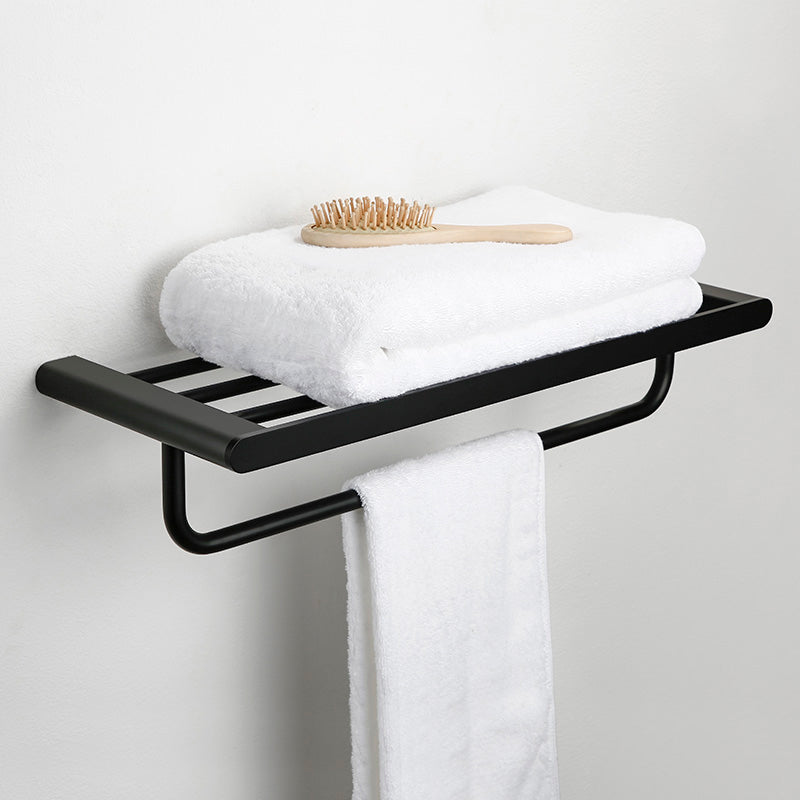 Accesorios de baño contemporáneos en metal negro — pieza individual o set completo