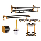 Accesorios de baño negros contemporáneos, pieza individual o conjunto completo