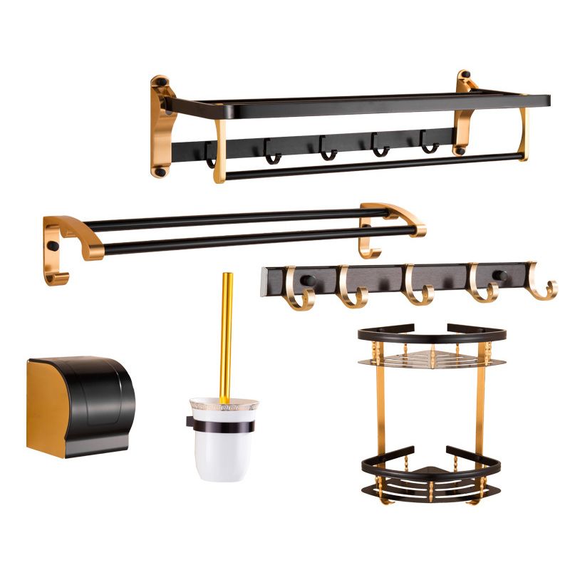 Accesorios de baño negros contemporáneos, pieza individual o conjunto completo