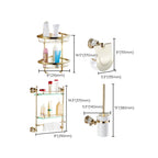 Accesorios de baño tradicionales de latón — pieza individual o conjunto