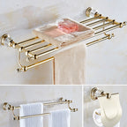 Accesorios de baño tradicionales de latón — pieza individual o conjunto