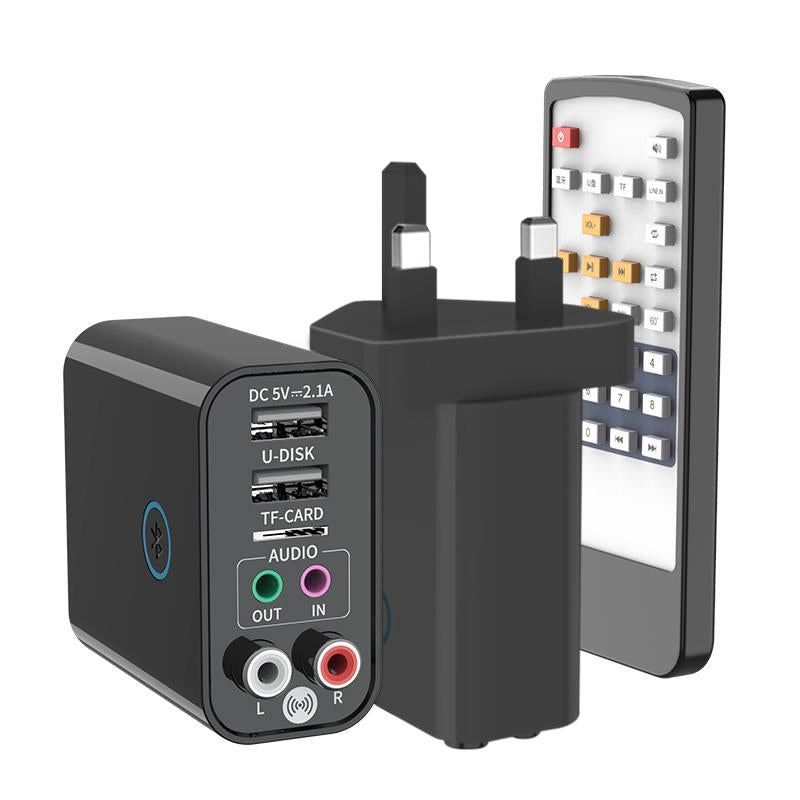 Adaptador multifunción 6 en 1 con Bluetooth y carga USB
