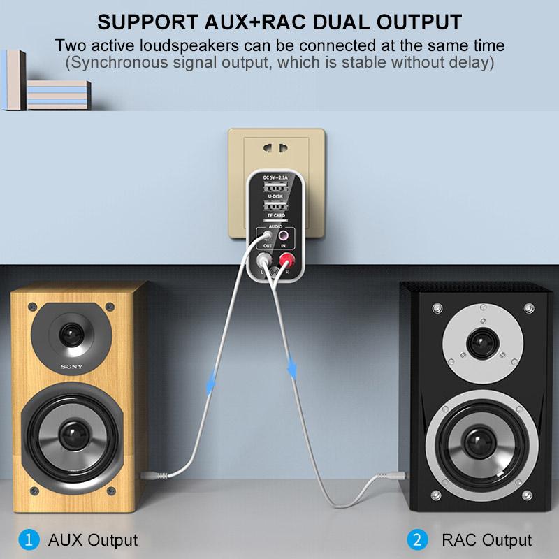 Adaptador multifunción 6 en 1 con Bluetooth y carga USB