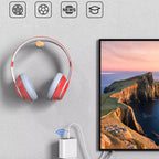 Adaptador multifunción 6 en 1 con Bluetooth y carga USB