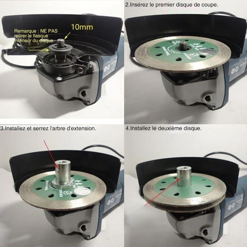 Adaptador rozadora para amoladora angular