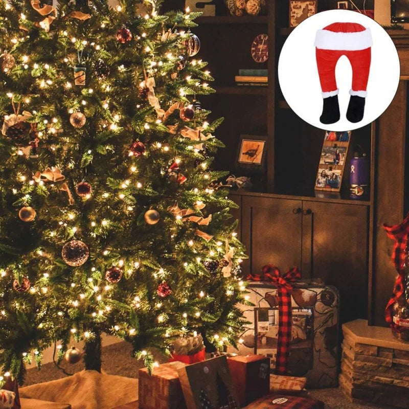 Adorno navideño colgante JollyLegs de tela resistente