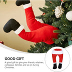 Adorno navideño colgante JollyLegs de tela resistente
