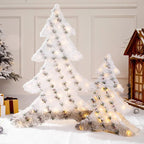 Adorno navideño LED de árbol, muñeco de nieve o caja de regalo