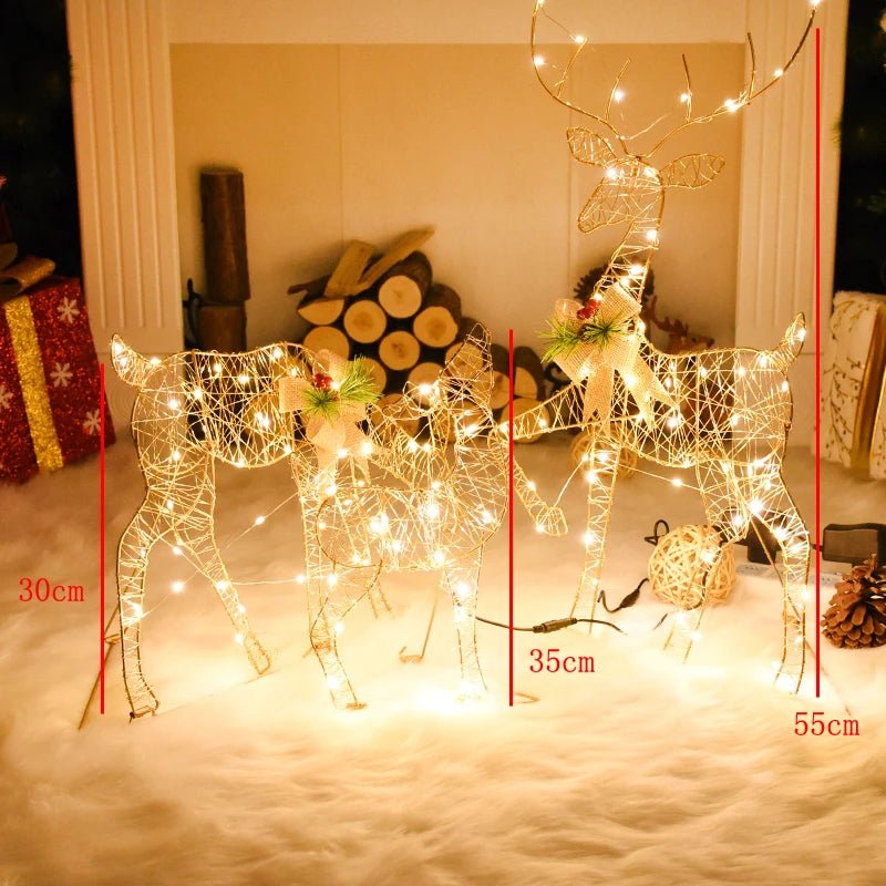 Adorno navideño LED de árbol, muñeco de nieve o caja de regalo