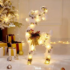 Adorno navideño LED de árbol, muñeco de nieve o caja de regalo