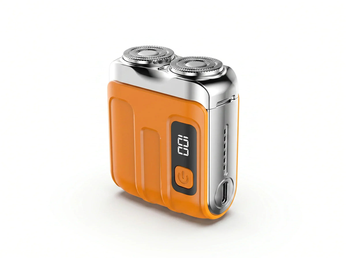 Afeitadora de bolsillo – Afeitadora eléctrica portátil para hombre, mini afeitadora de viaje con batería USB-C, uso en s