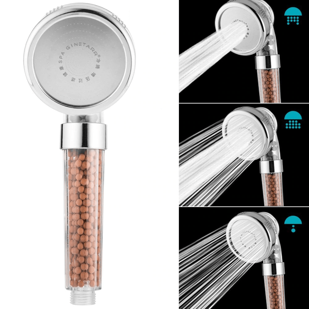 Alcachofa de ducha ajustable con filtro iónico