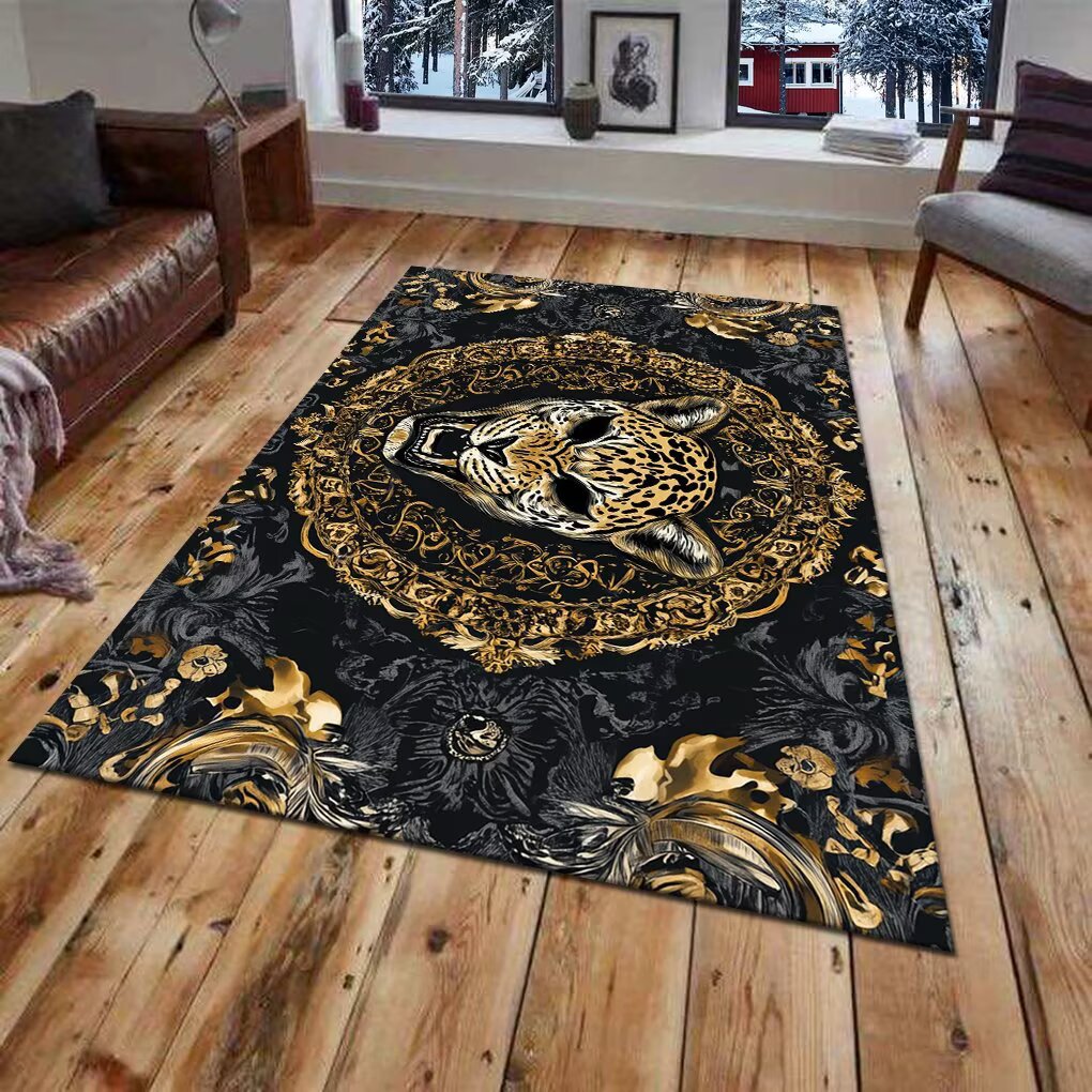 Alfombra de área con diseño animal en 3D