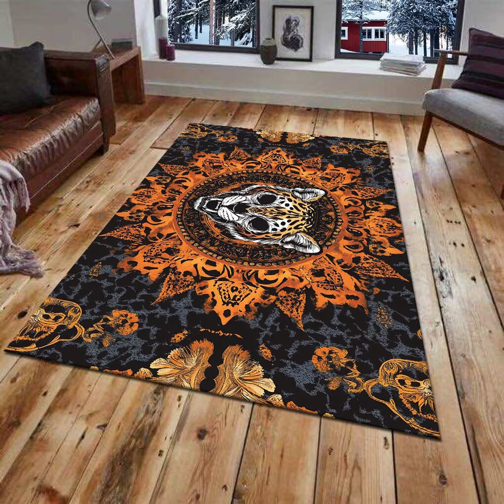 Alfombra de área con diseño animal en 3D