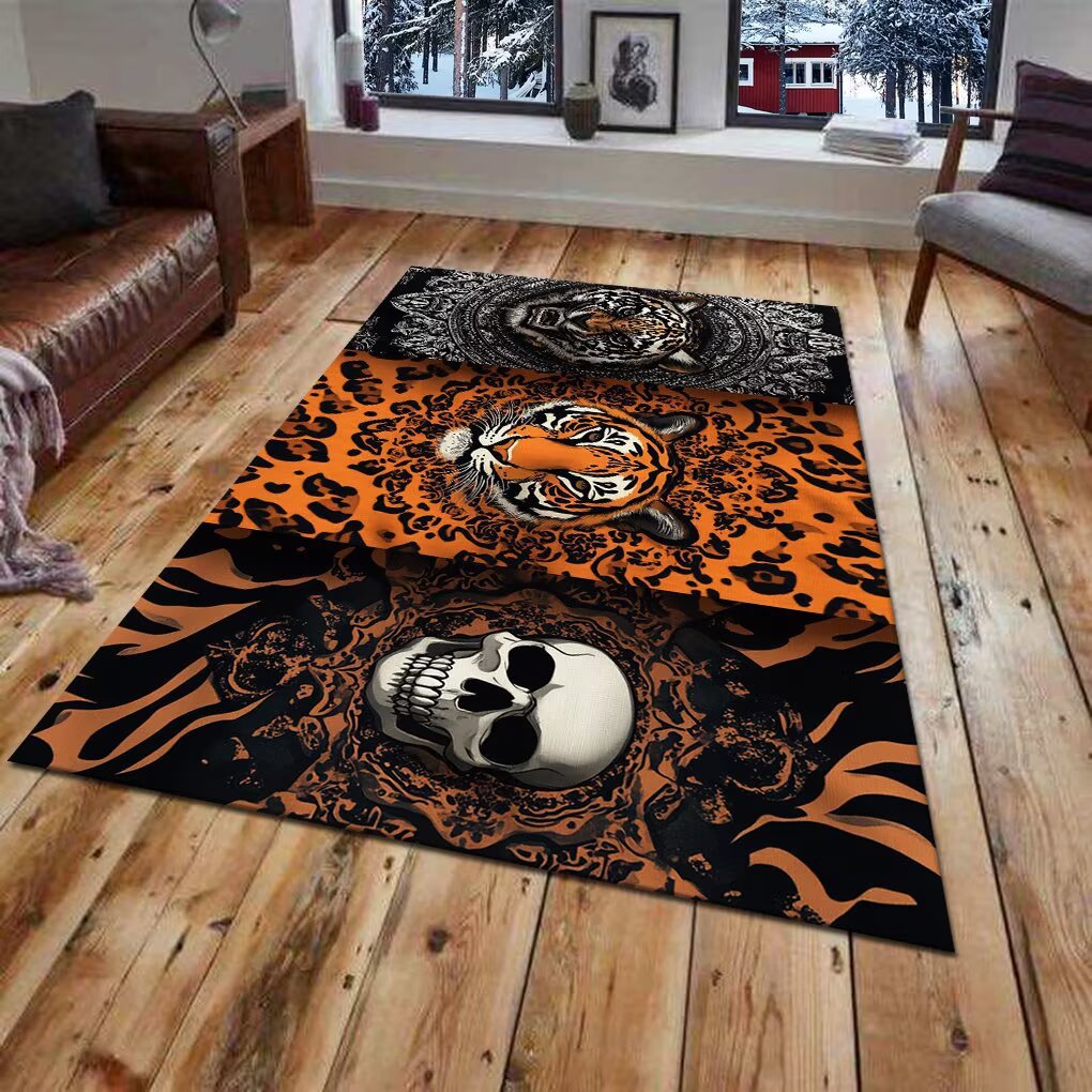 Alfombra de área con diseño animal en 3D
