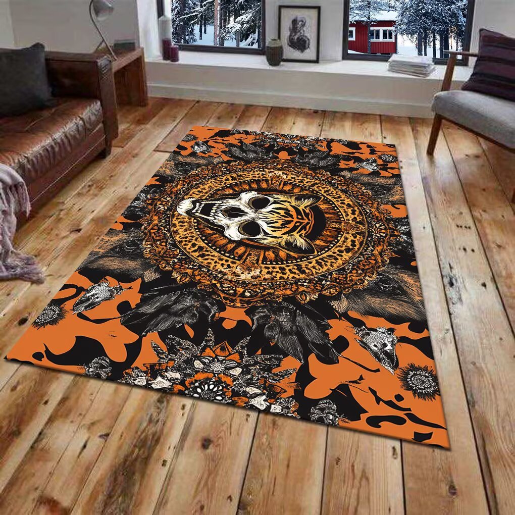 Alfombra de área con diseño animal en 3D
