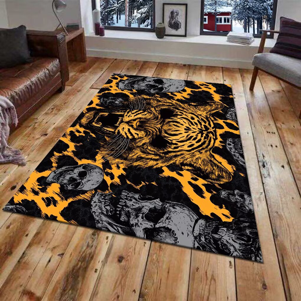 Alfombra de área con diseño animal en 3D