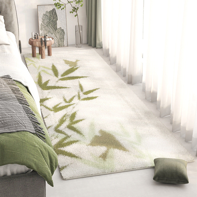 Alfombra de área con diseño de paisaje abstracto