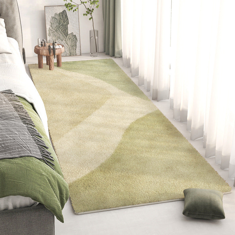 Alfombra de área con diseño de paisaje abstracto