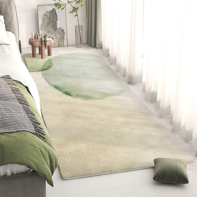 Alfombra de área con diseño de paisaje abstracto