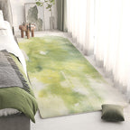 Alfombra de área con diseño de paisaje abstracto