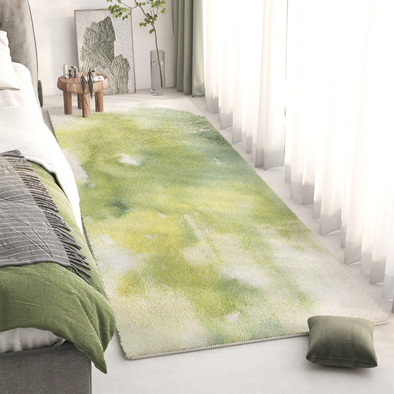 Alfombra de área con diseño de paisaje abstracto
